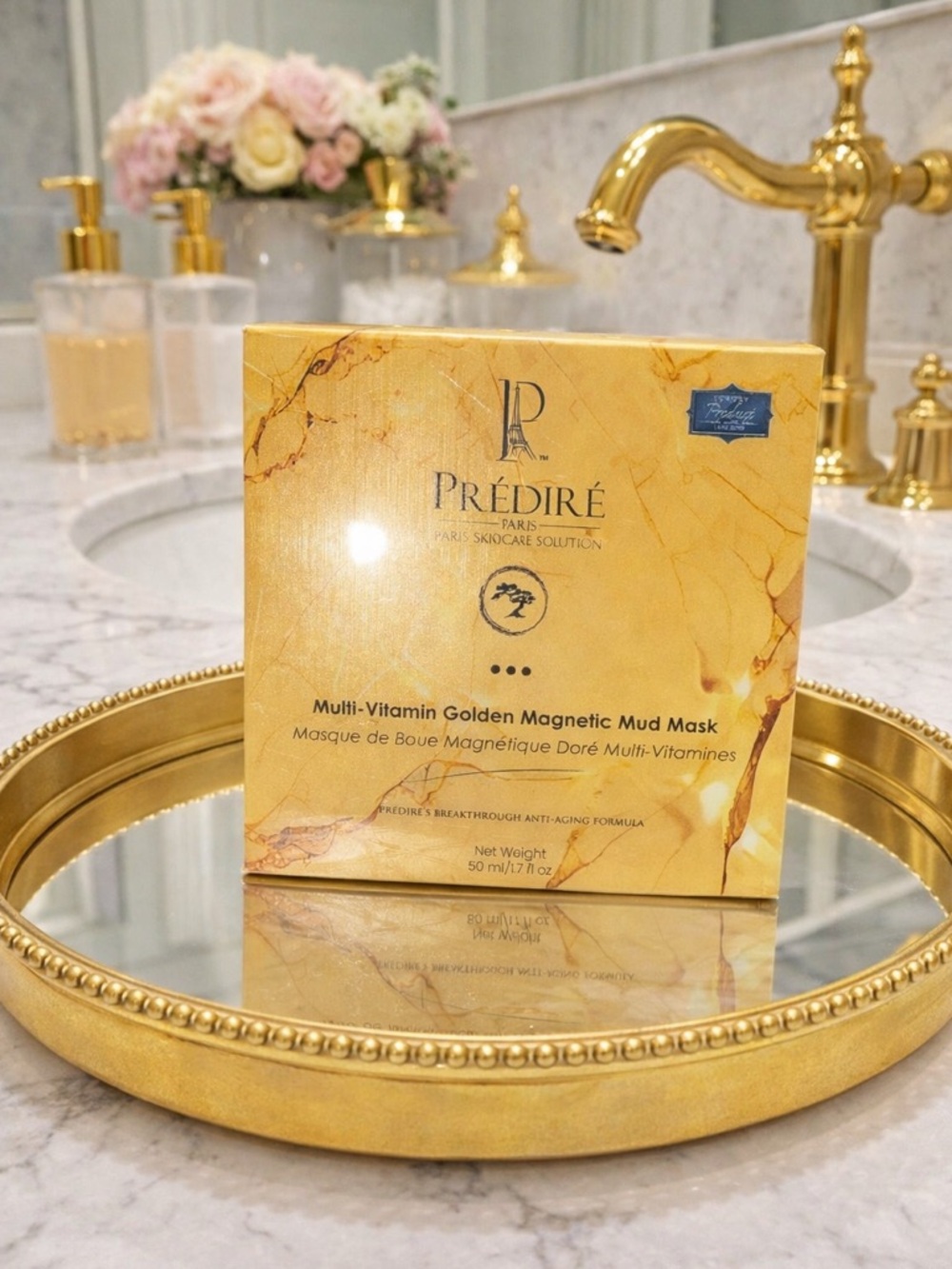 Prédiré Paris Multi-Vitamin Golden Magnetic Mud Mask – 50ml – NEW IN BOX ✨